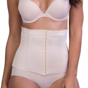 Under Wrapz Corset Scalloped Waist Trainer Nude